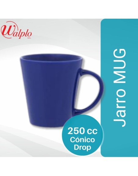 Comprar Jarro MUG 250CC Conico Drop Azul 0824 Mayorista al Mejor Precio!