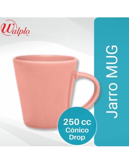 Comprar Jarro MUG 250CC Conico Drop Rosa 0417 Mayorista al Mejor Precio!