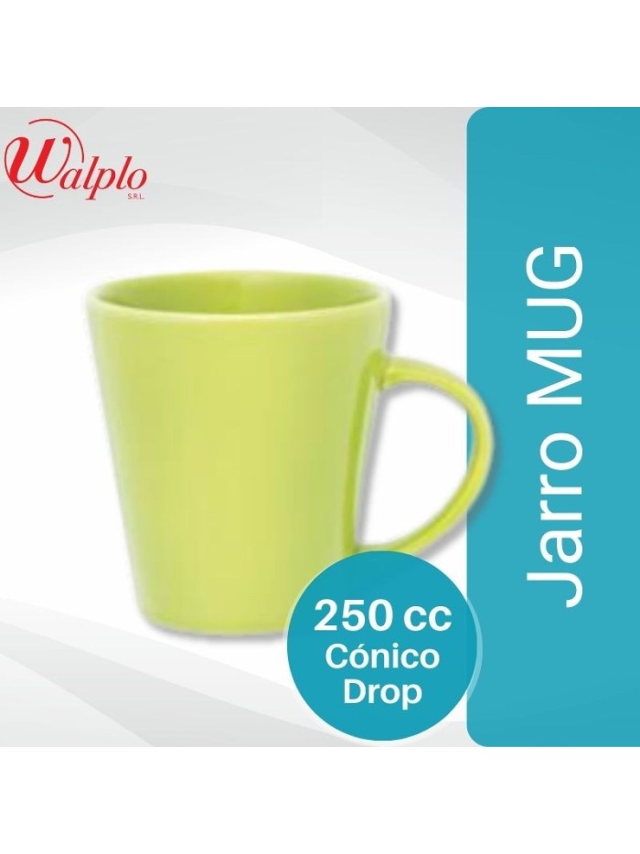 Comprar Jarro MUG 250CC Conico Drop Verde 889 Mayorista al Mejor Precio!