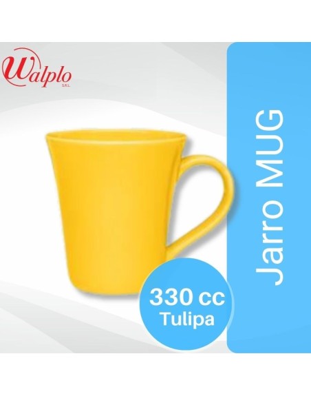 Comprar Jarro MUG 330 CC Tulipa Amarillo 0827 Mayorista al Mejor Precio!