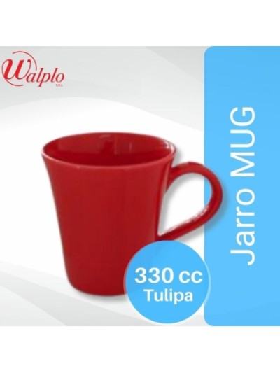 Comprar Jarro MUG 330 CC Tulipa Rojo DEC0760 Mayorista al Mejor Precio!
