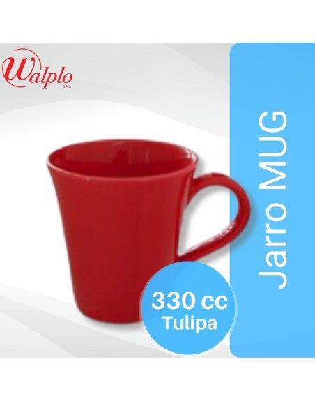 Comprar Jarro MUG 330 CC Tulipa Rojo DEC0760 Mayorista al Mejor Precio!