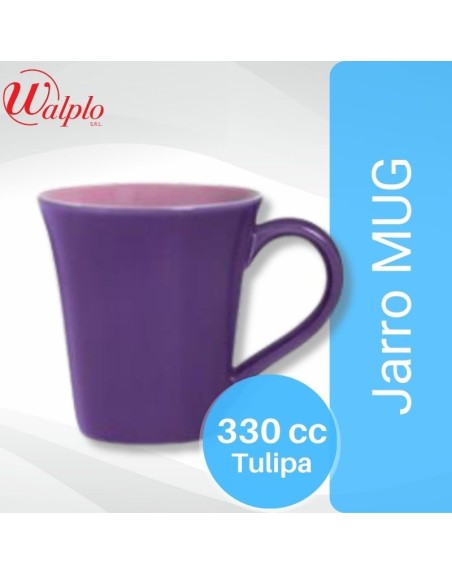 Comprar Jarro MUG 330 CC Tulipa Violeta/LILA Mayorista al Mejor Precio!