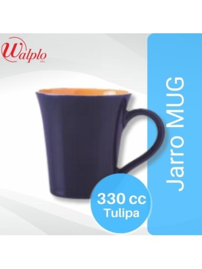 Comprar Jarro MUGS 330 CC Tulipa AZUL/Naranja Mayorista al Mejor Precio!