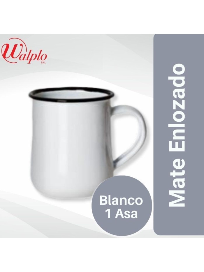 Comprar Mate Enlozado 1 ASA Blanco Mayorista al Mejor Precio!