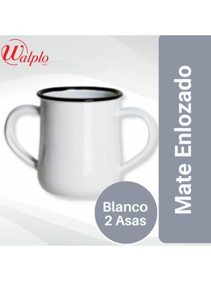 Comprar Mate Enlozado 2 ASAS Blanco Mayorista al Mejor Precio!