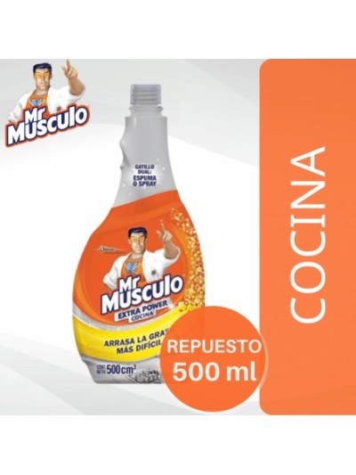 Comprar Mr. Musculo Extra Power Cocina x 500 Repuesto Mayorista al Mejor Precio!