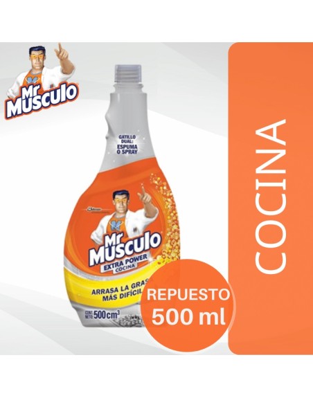 Comprar Mr. Musculo Extra Power Cocina x 500 Repuesto Mayorista al Mejor Precio!