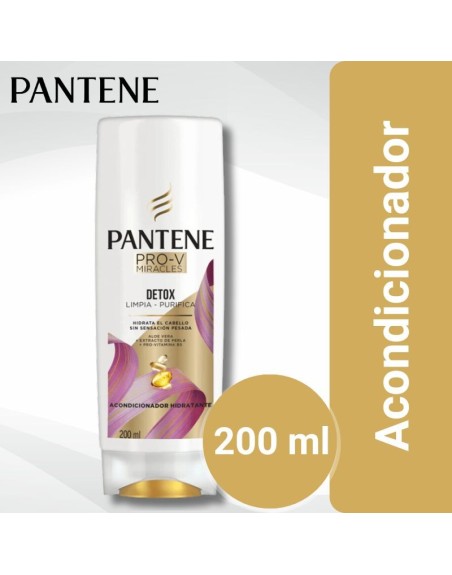 Pantene Miracles Acondicionador Detox 200 ml