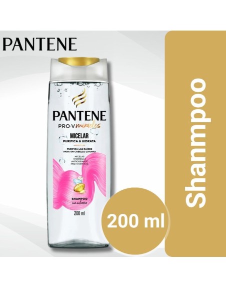 Comprar Pantene Miracle Shampoo Micellar x 200 ml Mayorista al Mejor Precio!