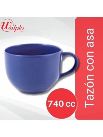Comprar Tazon Con asa 740 CC Azul DEC 0824 Mayorista al Mejor Precio!