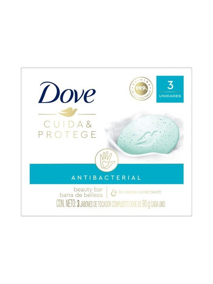 Comprar Dove Jabon Cuida y Protege x 3 X90g. 16 Mayorista al Mejor Precio!