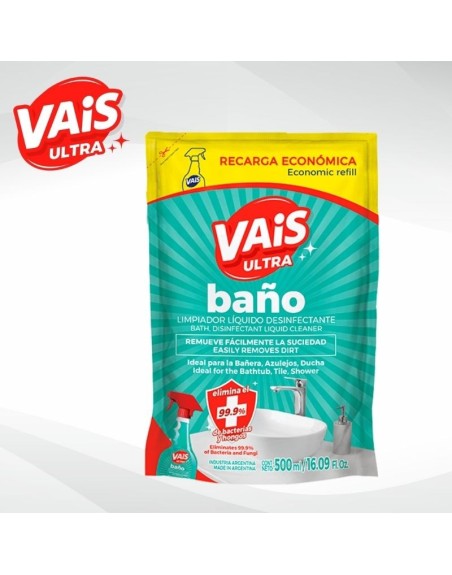 Vais Limpia Baños Recarga Economica 500 ml