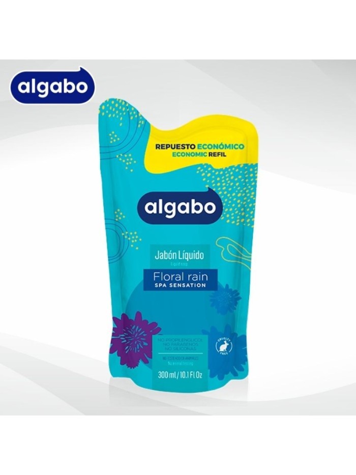 Algabo Jabon Liquido Floral repuesto DP 300 ml