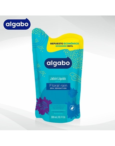 Algabo Jabon Liquido Floral repuesto DP 300 ml