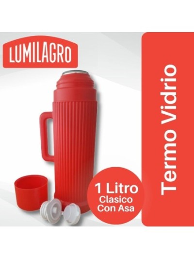 Comprar Termo Plastico 1 Litro con asa Lumilagro No 47 Mayorista al Mejor Precio!