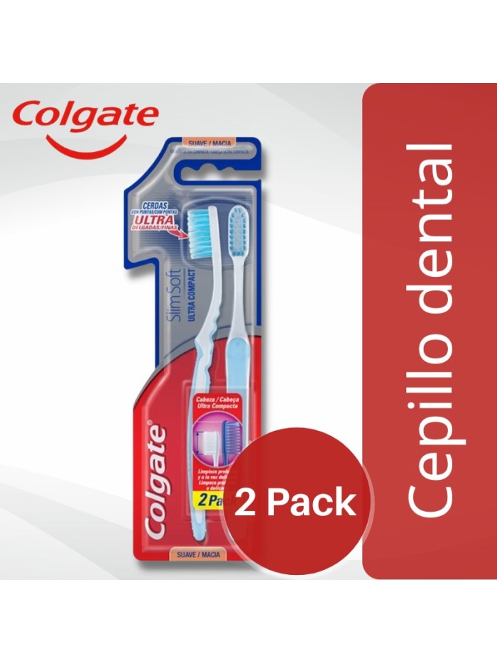 Comprar Cepillo Dental Colgate Slim Soft 2 x 1 Suave Mayorista al Mejor Precio!