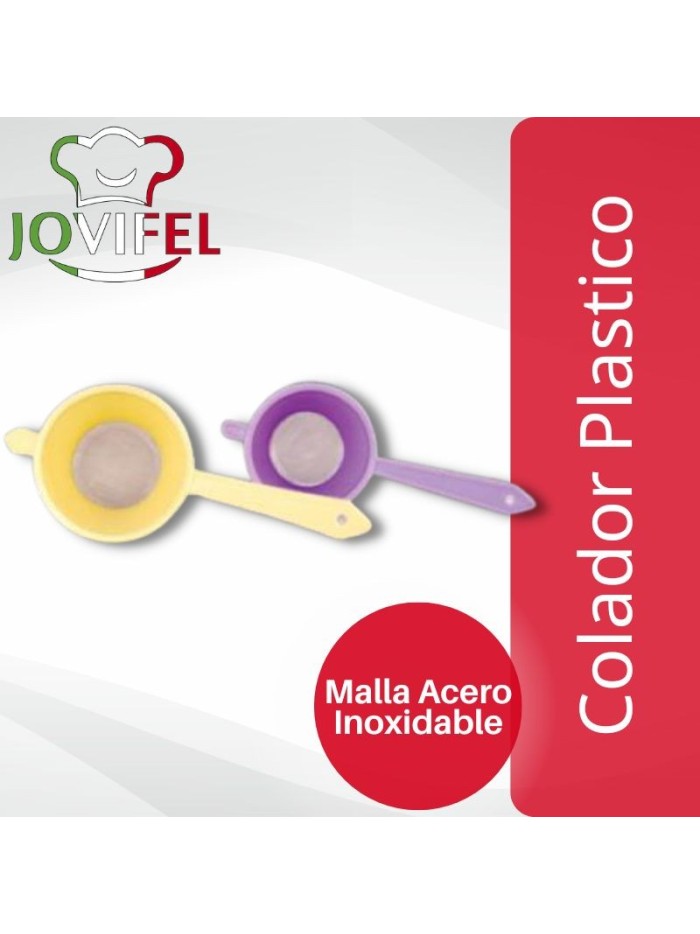 Comprar Jovifel Colador Plastico Nº2 Malla Acero Inoxidable Mayorista al Mejor Precio!