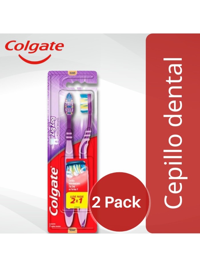 Comprar Cepillo Dental Colgate ZIG ZAG MED.PLUS 2x1 soft Mayorista al Mejor Precio!