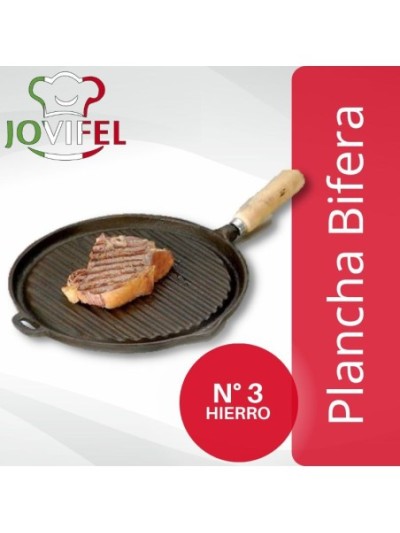 Comprar Jovifel Plancha Bifera Hierro Nº3 Rayada Mayorista al Mejor Precio!