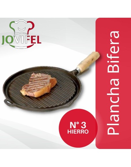 Comprar Jovifel Plancha Bifera Hierro Nº3 Rayada Mayorista al Mejor Precio!