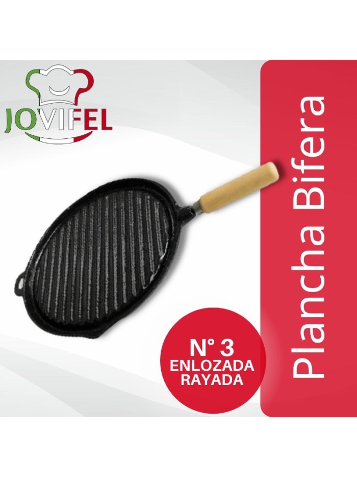 Comprar Jovifel Plancha Bifera Enlozada Rayada Nº 3 Mayorista al Mejor Precio!