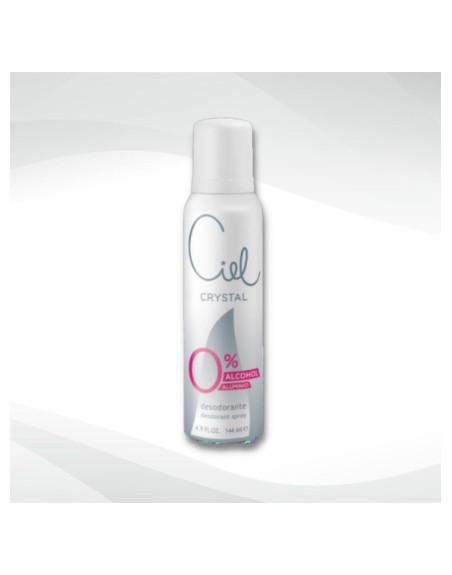 Desodorante Ciel Cystal 0 % Alcohol y Aluminio 144 ml