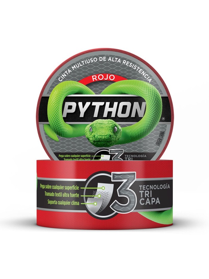 Comprar Python Cinta Multiusos Alta Resistencia Rojo 18 Mayorista al Mejor Precio!