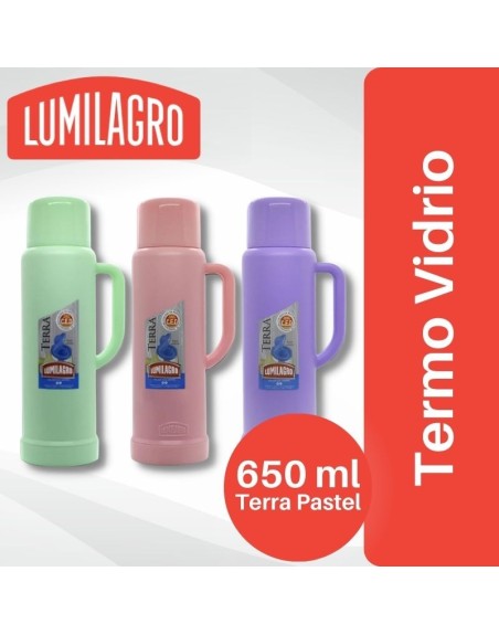 Comprar Termo Terra Pastel 650 ml Lumilagro Mayorista al Mejor Precio!