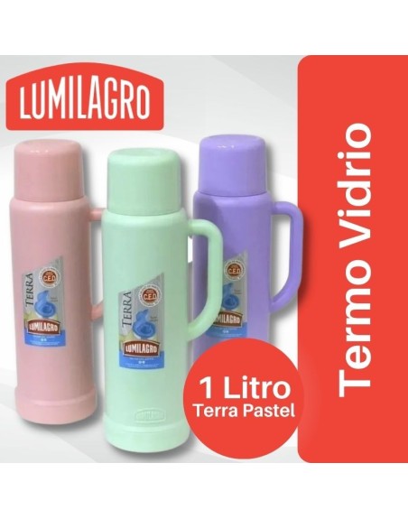 Comprar Termo Terra Pastel 1 Litro Lumilagro Mayorista al Mejor Precio!