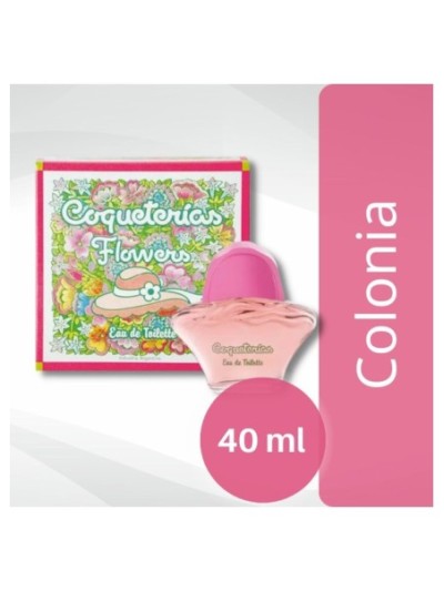 Comprar Colonia Coqueterias Flowers 40 ml Mayorista al Mejor Precio!