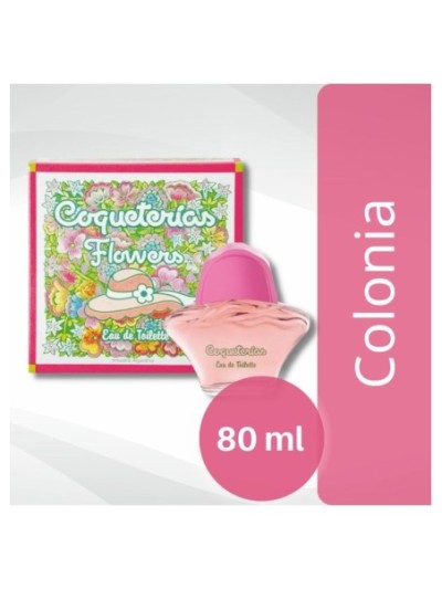 Comprar Colonia Coqueterias Flowers 80 ml Mayorista al Mejor Precio!