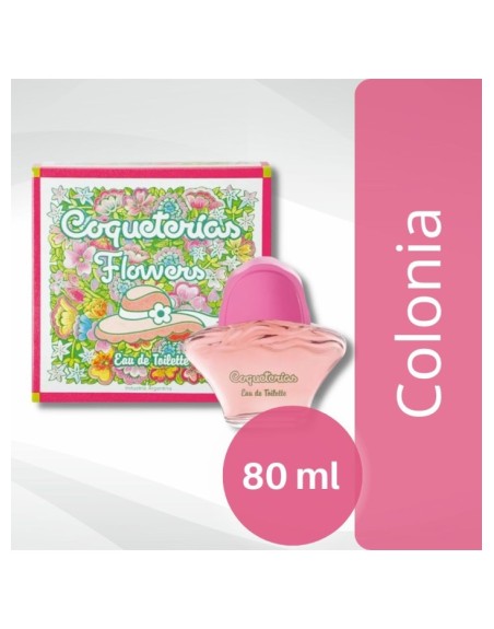 Comprar Colonia Coqueterias Flowers 80 ml Mayorista al Mejor Precio!