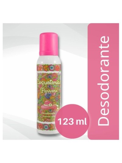 Comprar Desodorante Coqueterias Flowers 123 ml Mayorista al Mejor Precio!