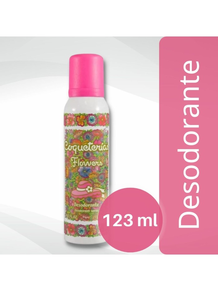 Comprar Desodorante Coqueterias Flowers 123 ml Mayorista al Mejor Precio!