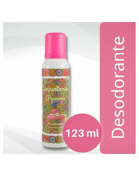 Comprar Desodorante Coqueterias Flowers 123 ml Mayorista al Mejor Precio!