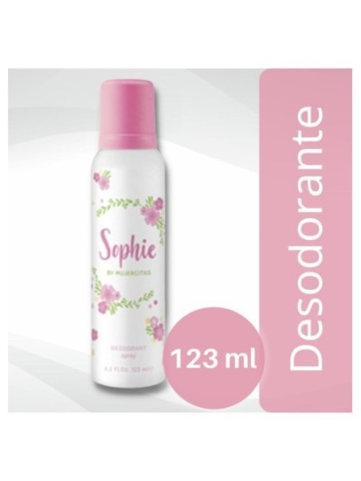 Comprar Desodorante Aerosol Sophie By Mujercitas 123 ml Mayorista al Mejor Precio!
