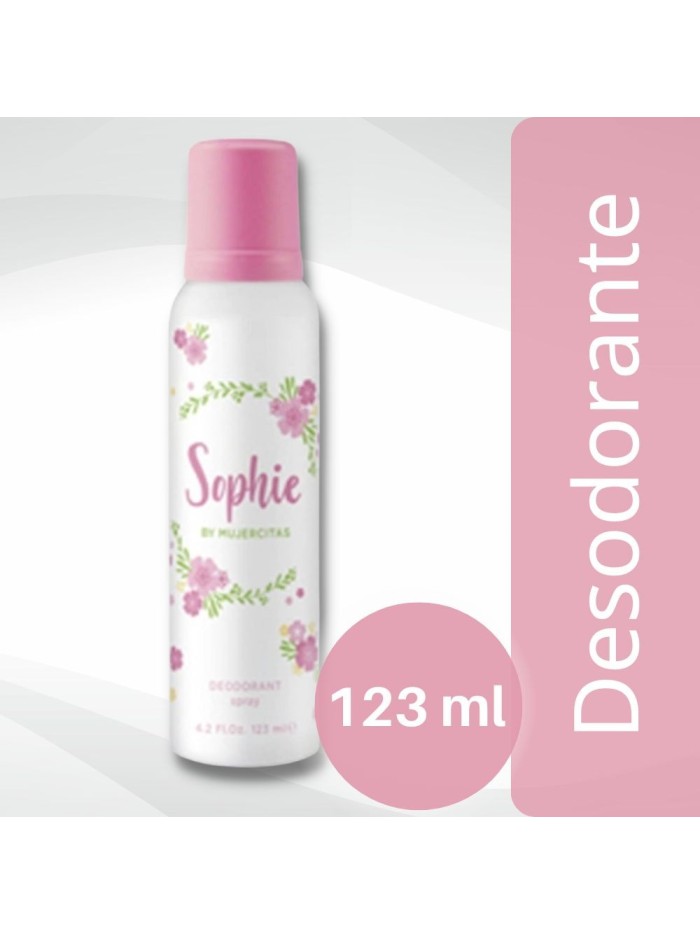 Comprar Desodorante Aerosol Sophie By Mujercitas 123 ml Mayorista al Mejor Precio!