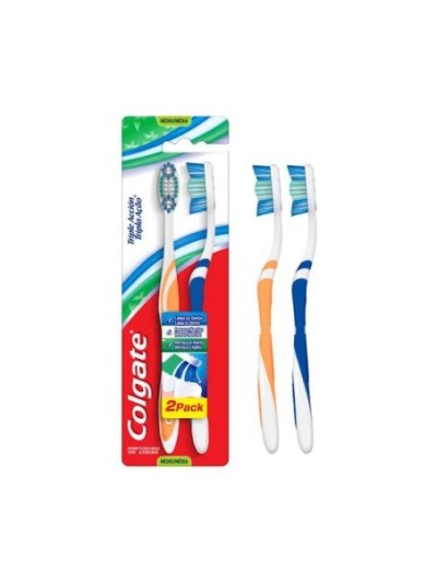 Comprar Cepillo Dental Colgate Triple Accion Medio x2 Pack 6X5 Mayorista al Mejor Precio!