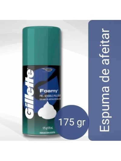 Comprar Espuma Foamy Piel Sensible 175 gr Gillette Mayorista al Mejor Precio!