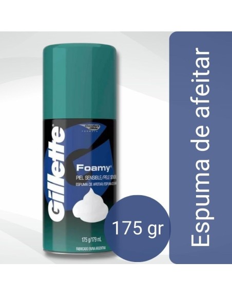 Comprar Espuma Foamy Piel Sensible 175 gr Gillette Mayorista al Mejor Precio!