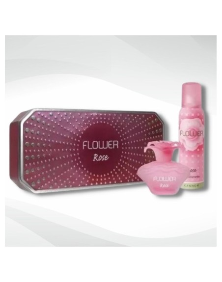 Comprar Lata Flower Rose (Colonia 40 + Desoderante 123) Mayorista al Mejor Precio!