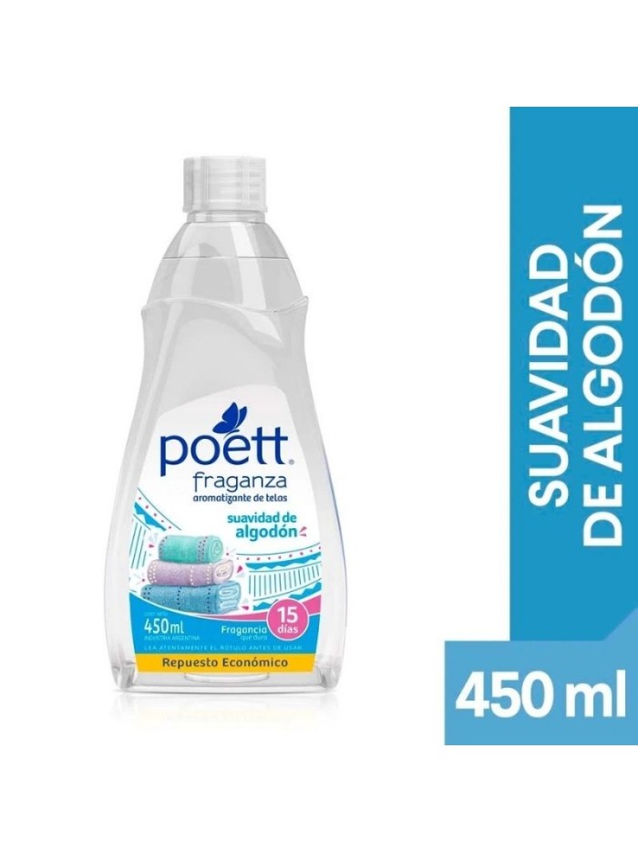 Comprar Poett Perfume Telas Suavidad de Algodón 450 ml Mayorista al Mejor Precio!