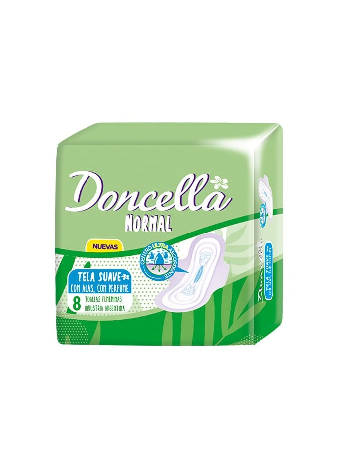 Comprar Doncella Toalla Pocket Con Alas Con Desoderante x 8 ud Mayorista al Mejor Precio!