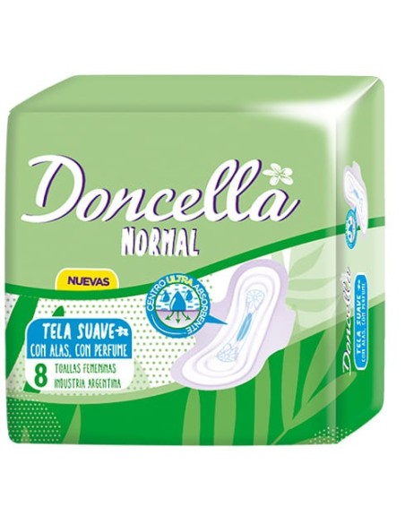 Comprar Doncella Toalla Pocket Con Alas Con Desoderante x 8 ud Mayorista al Mejor Precio!