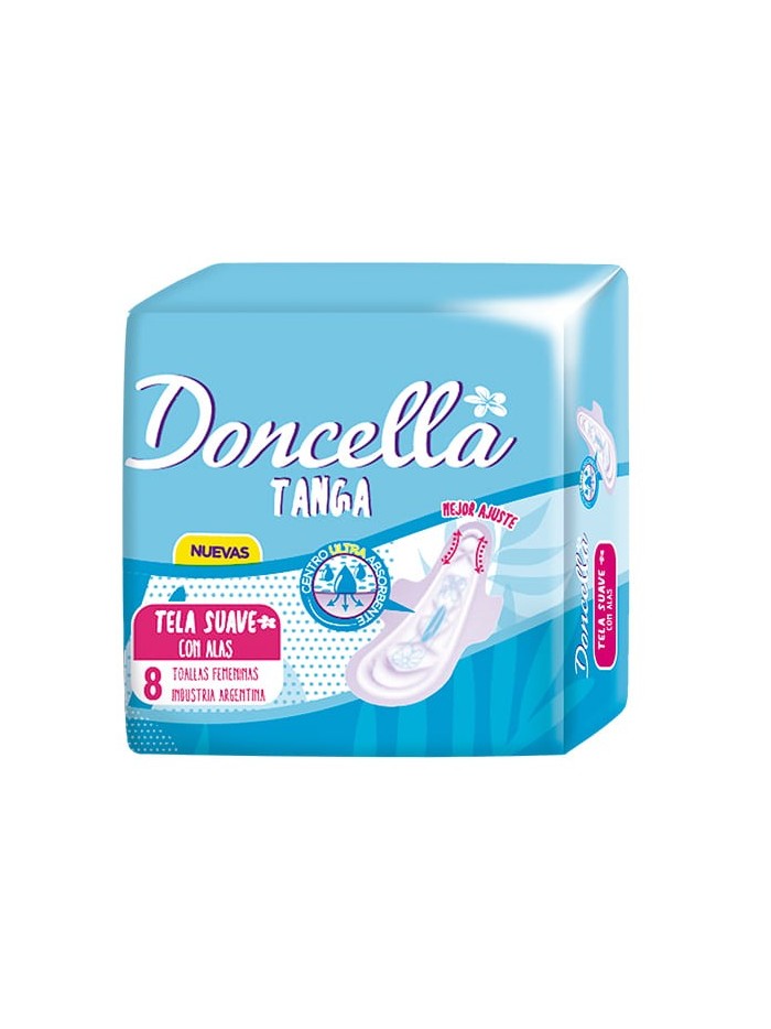 Comprar Doncella Toalla Femenina Tanga POC.con Alas x 8 ud. Mayorista al Mejor Precio!