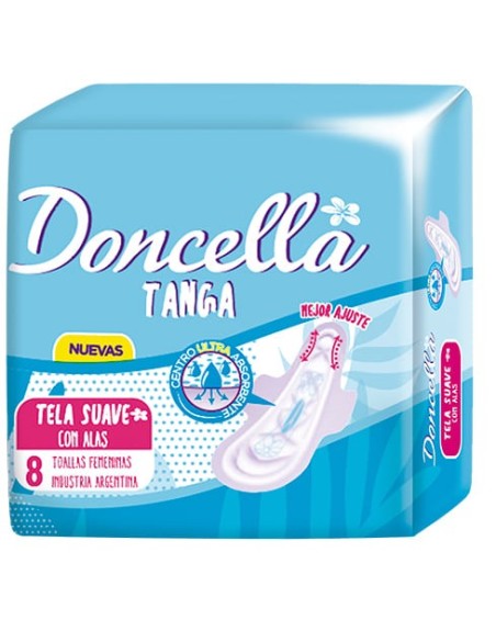 Comprar Doncella Toalla Femenina Tanga POC.con Alas x 8 ud. Mayorista al Mejor Precio!