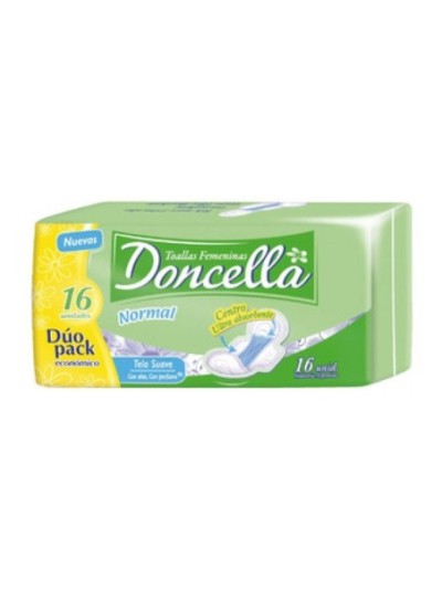 Comprar Doncella Toalla Pocket Con Alas c/D x 16U. Mayorista al Mejor Precio!