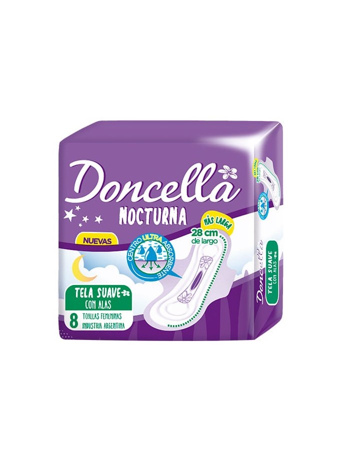 Comprar Doncella Toalla Pocket Nocturna x 8 ud Mayorista al Mejor Precio!