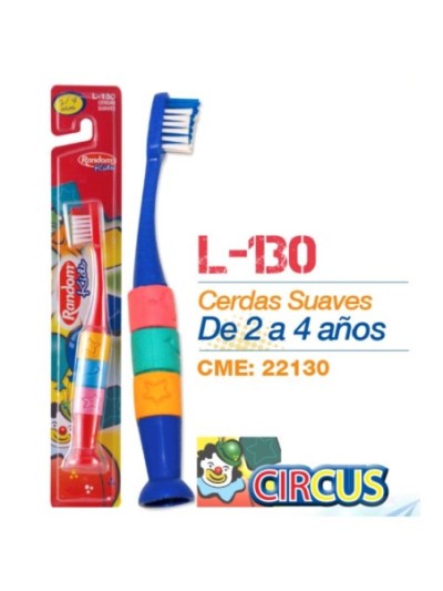 Cepillo dental Random Kids Payaso L130  2-4 años